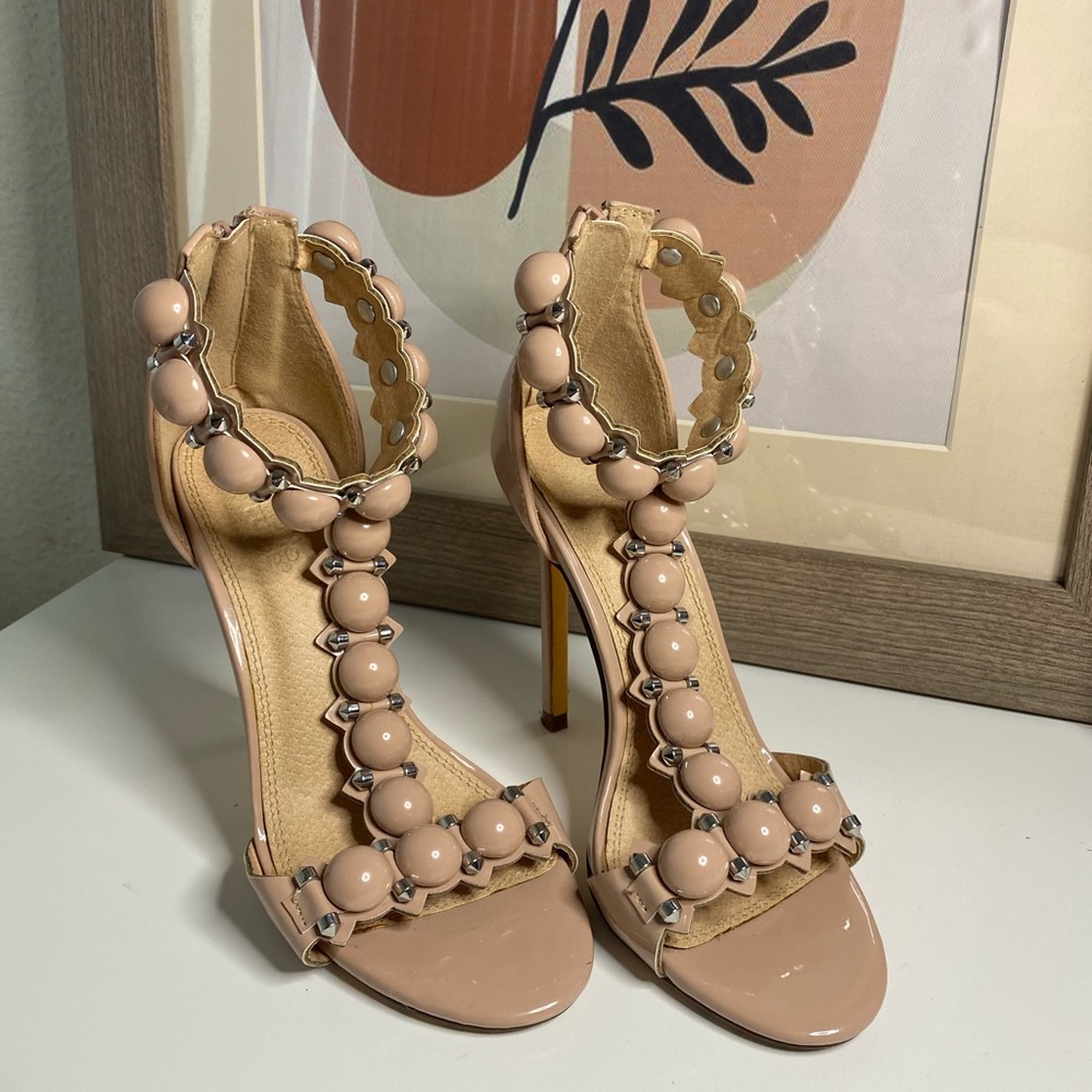 Nude heel sandals - Picture 1 of 4